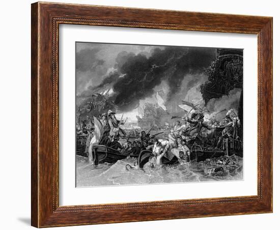 Battle of La Hogue, 19 May 1692-Benjamin West-Framed Giclee Print