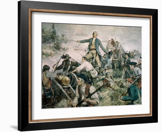 Battle of Lake George, 1755-Frederick Coffay Yohn-Framed Giclee Print