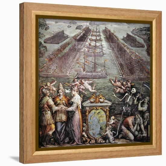 Battle Of Lepanto, 1571-null-Framed Premier Image Canvas