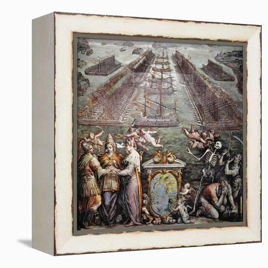 Battle Of Lepanto, 1571-null-Framed Premier Image Canvas