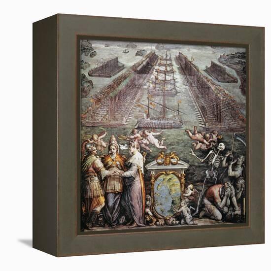 Battle Of Lepanto, 1571-null-Framed Premier Image Canvas