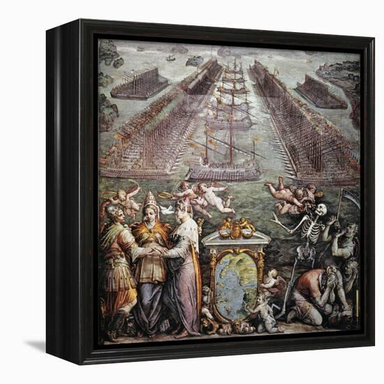 Battle Of Lepanto, 1571-null-Framed Premier Image Canvas