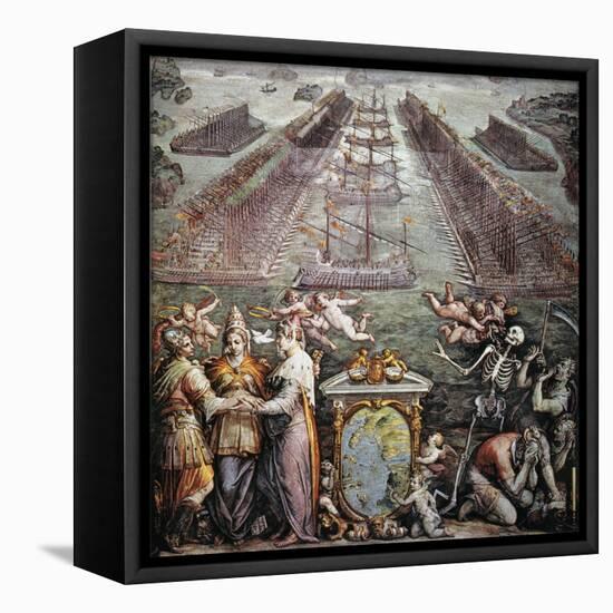 Battle Of Lepanto, 1571-null-Framed Premier Image Canvas