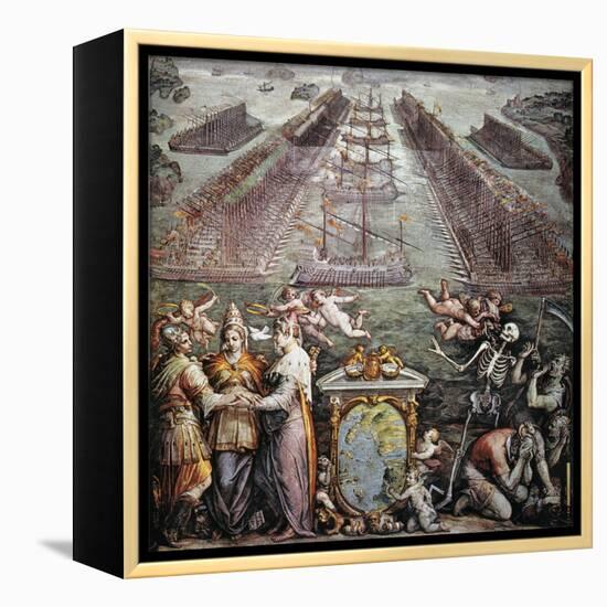 Battle Of Lepanto, 1571-null-Framed Premier Image Canvas