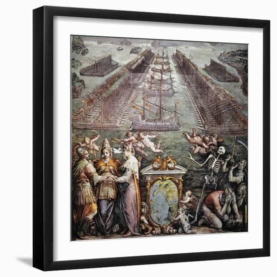 Battle Of Lepanto, 1571-null-Framed Giclee Print