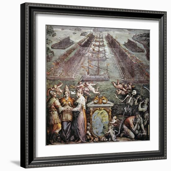 Battle Of Lepanto, 1571-null-Framed Giclee Print