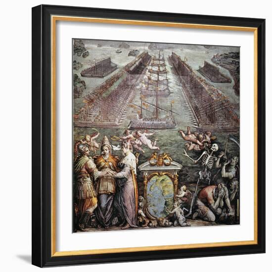 Battle Of Lepanto, 1571-null-Framed Giclee Print