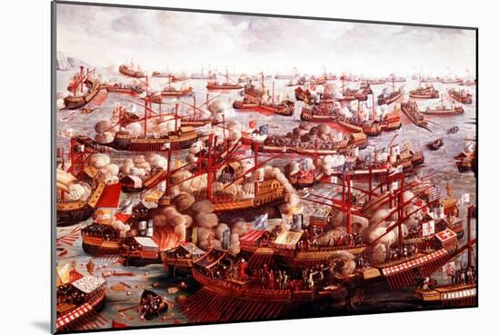 Battle of Lepanto, October 1571-null-Mounted Giclee Print