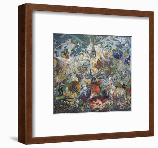 Battle of Lights, Coney Island, Mardi Gras, 1913-14-Joseph Stella-Framed Art Print