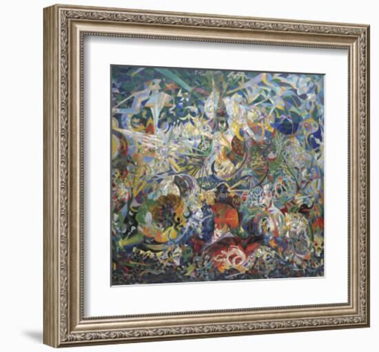 Battle of Lights, Coney Island, Mardi Gras, 1913-14-Joseph Stella-Framed Art Print