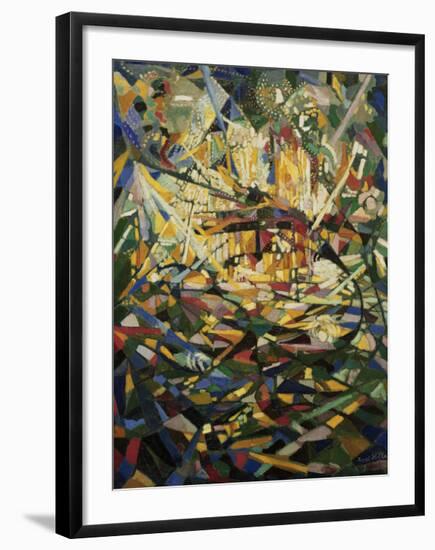 Battle of Lights, Coney Island-Joseph Stella-Framed Art Print