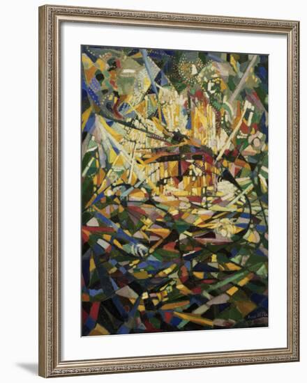 Battle of Lights, Coney Island-Joseph Stella-Framed Art Print