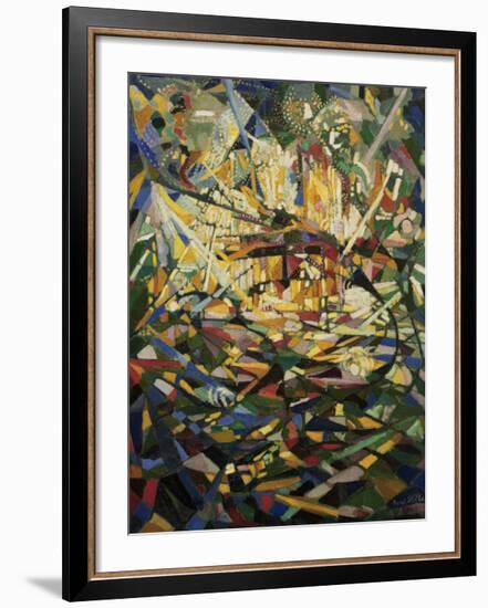 Battle of Lights, Coney Island-Joseph Stella-Framed Art Print