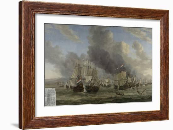 Battle of Livorno, 1653-64-Reinier Zeeman-Framed Giclee Print