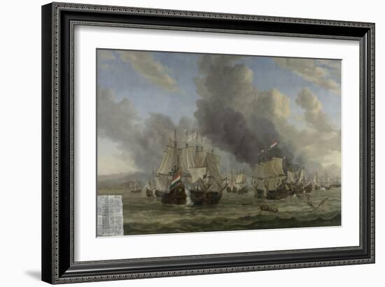 Battle of Livorno, 1653-64-Reinier Zeeman-Framed Giclee Print