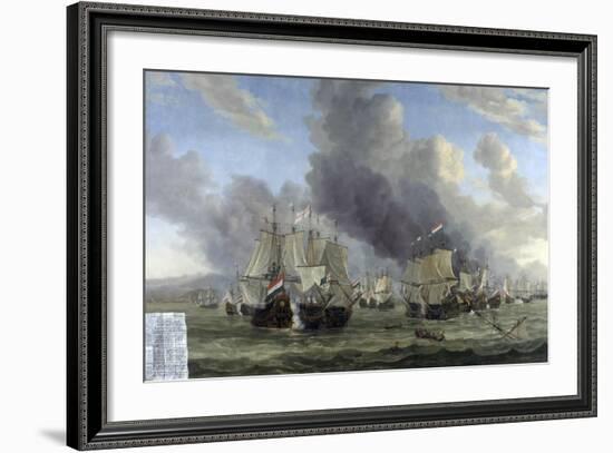 Battle of Livorno, Reinier Nooms-Reinier Nooms-Framed Art Print