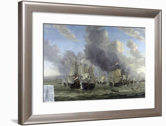 Battle of Livorno, Reinier Nooms-Reinier Nooms-Framed Art Print