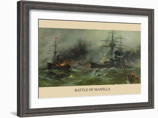 Battle of Manila Harbor-null-Framed Art Print