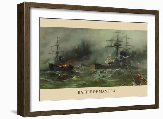 Battle of Manila Harbor-null-Framed Art Print