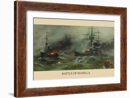 Battle of Manila Harbor-null-Framed Art Print