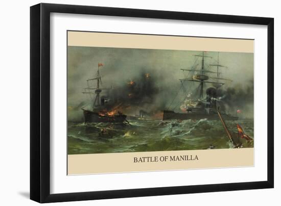 Battle of Manila Harbor-null-Framed Art Print