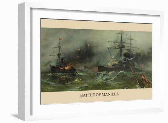 Battle of Manila Harbor-null-Framed Art Print