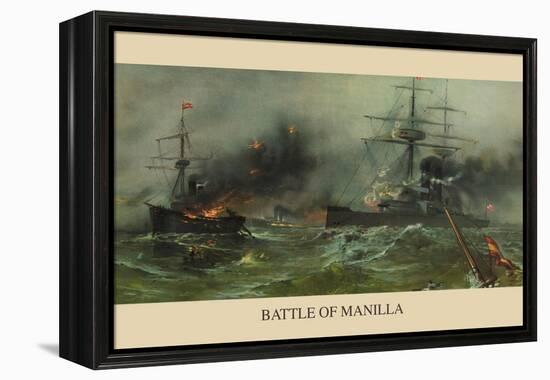 Battle of Manila Harbor-null-Framed Stretched Canvas