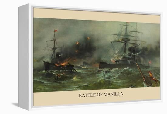 Battle of Manila Harbor-null-Framed Stretched Canvas