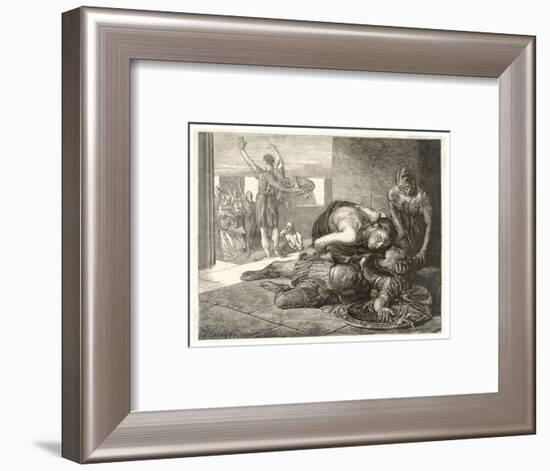 Battle of Marathon-Frederick George Cotman-Framed Art Print