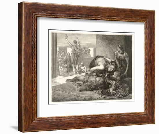 Battle of Marathon-Frederick George Cotman-Framed Art Print