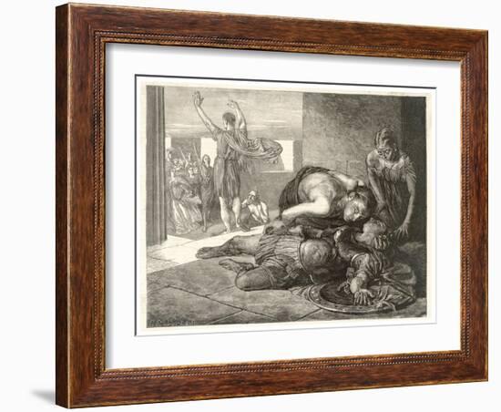 Battle of Marathon-Frederick George Cotman-Framed Art Print