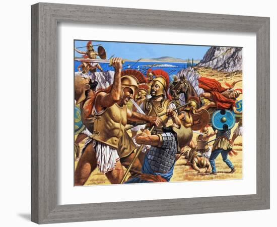 Battle of Marathon-Roger Payne-Framed Giclee Print