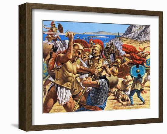 Battle of Marathon-Roger Payne-Framed Giclee Print