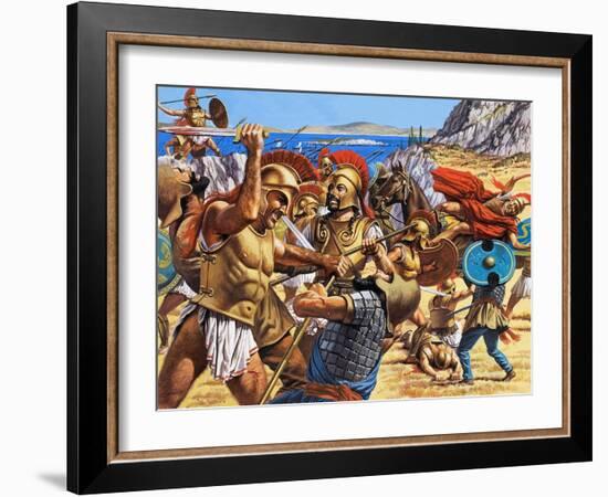 Battle of Marathon-Roger Payne-Framed Giclee Print