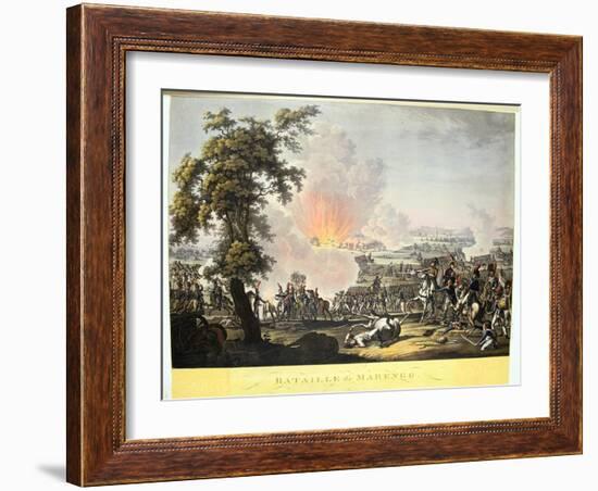 'Battle of Marengo', 14 June, 1800. Artist: Anon-Anon-Framed Giclee Print