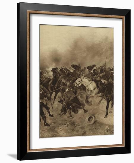 Battle of Marston Moor, 1644-Henri-Louis Dupray-Framed Giclee Print