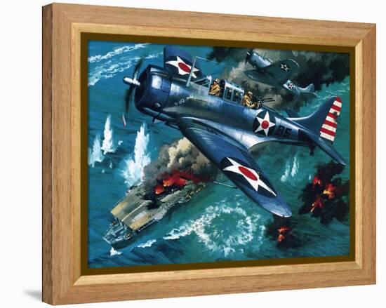 Battle of Midway-Wilf Hardy-Framed Premier Image Canvas