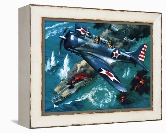 Battle of Midway-Wilf Hardy-Framed Premier Image Canvas