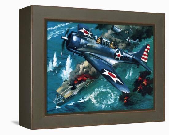 Battle of Midway-Wilf Hardy-Framed Premier Image Canvas