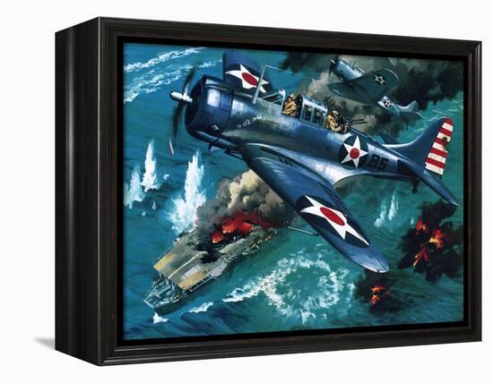 Battle of Midway-Wilf Hardy-Framed Premier Image Canvas