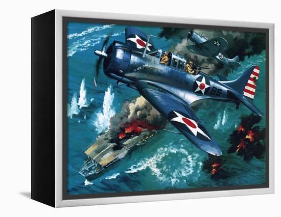 Battle of Midway-Wilf Hardy-Framed Premier Image Canvas