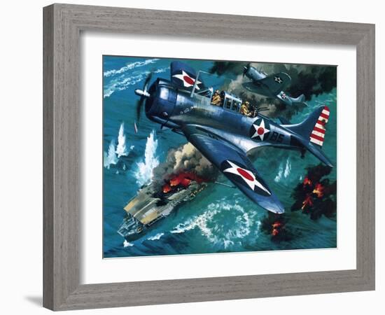 Battle of Midway-Wilf Hardy-Framed Giclee Print