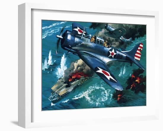 Battle of Midway-Wilf Hardy-Framed Giclee Print