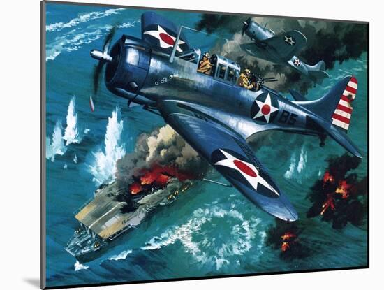 Battle of Midway-Wilf Hardy-Mounted Giclee Print