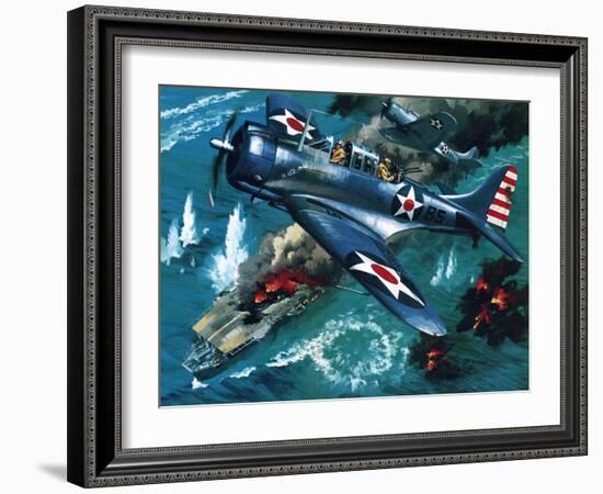 Battle of Midway-Wilf Hardy-Framed Giclee Print