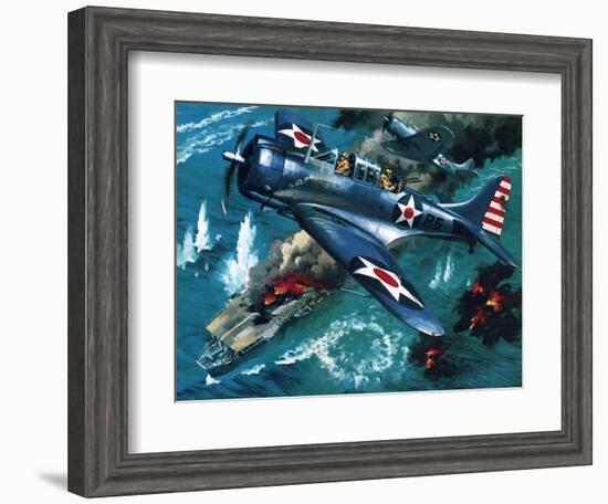 Battle of Midway-Wilf Hardy-Framed Giclee Print