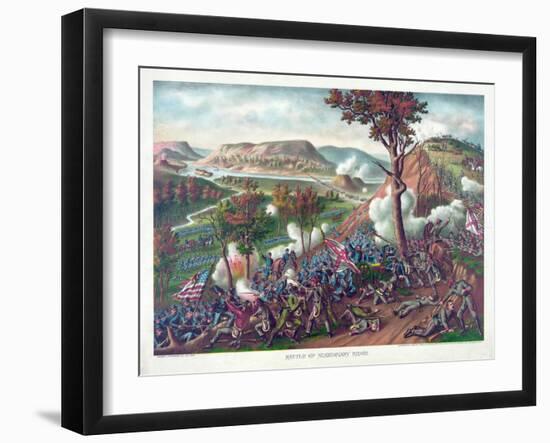 Battle of Missionary Ridge, Pub. Kurz and Allison, 1886-null-Framed Giclee Print