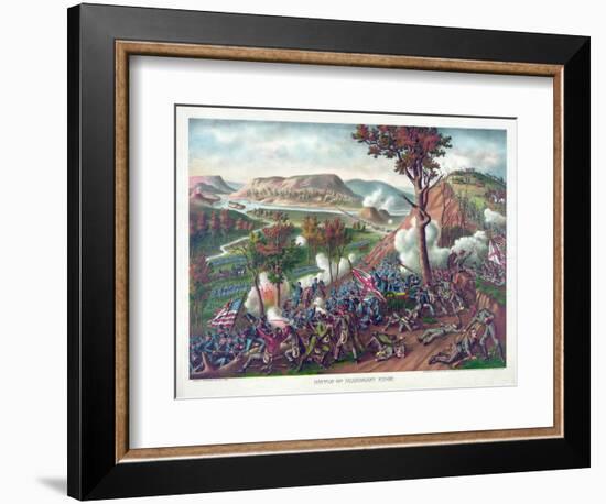 Battle of Missionary Ridge, Pub. Kurz and Allison, 1886-null-Framed Giclee Print