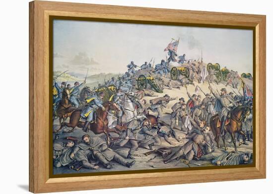 Battle of Nashville, December 15-16Th, 1864, Engraved by Kurz and Allison, 1891 (Colour Litho)-American-Framed Premier Image Canvas