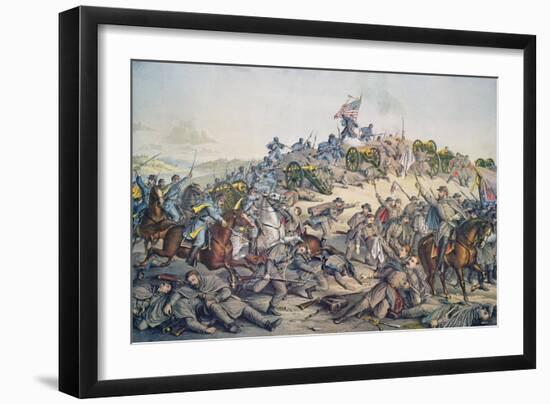 Battle of Nashville, December 15-16Th, 1864, Engraved by Kurz and Allison, 1891 (Colour Litho)-American-Framed Giclee Print